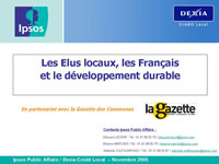 Les Français et le développement durable