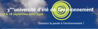 3ème Université d&rsquo;été de l&rsquo;Environnement