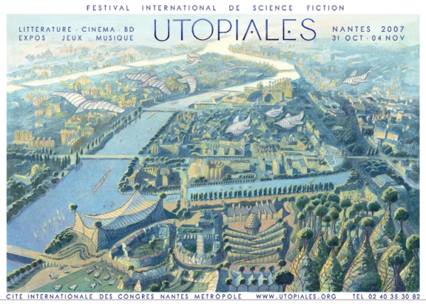 L'affiche signée Luc Schuitten pour le Festival international de la science-fiction de Nantes : Utopiales 2007