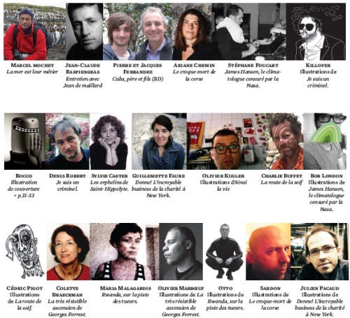 Les auteurs de XXI (printemps 2008)
