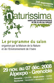 Découvrir le programme complet du salon Naturissima 2008 en PDF