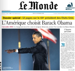 L'Amérique choisit Barack Obama - L'édition datée du 6 novembre 2008 du Monde