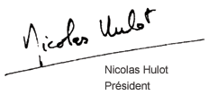 Nicolas Hulot Président