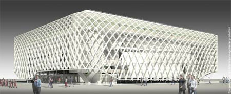 Le Pavillon France à l’Exposition Universelle de Shanghaï 2010 de Jacques Ferrier sera l’un des projets présentés.