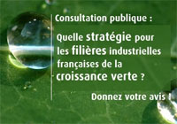 Consultation publique : quelle stratégie pour les filières industrielles françaises de la croissance verte ?