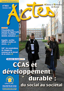 CCAS et développement durable : du social au sociétal