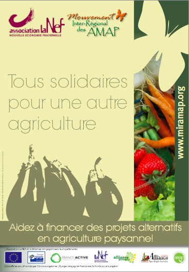 Affiche Tous solidaires pour une autre agriculture
