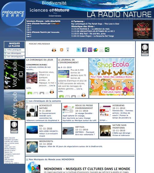 Fréquence Terre, la web radio nature !