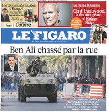 Le Figaro édition du 15 janvier 2011