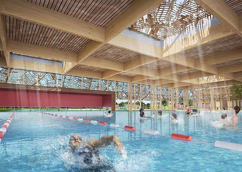 Le futur parc aquatique de Montreuil - Crédit Photo : Agence Coste