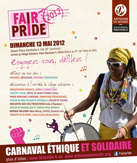 Artisans du Monde vous donne rendez-vous pour la deuxième édition du carnaval éthique et solidaire de Paris DIMANCHE 13 MAI 2012