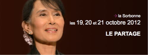 Rencontre exceptionnelle de la Cité de la réussite : AUNG SAN SUU KYI et la jeunesse à la Sorbonne le 28 juin 2012