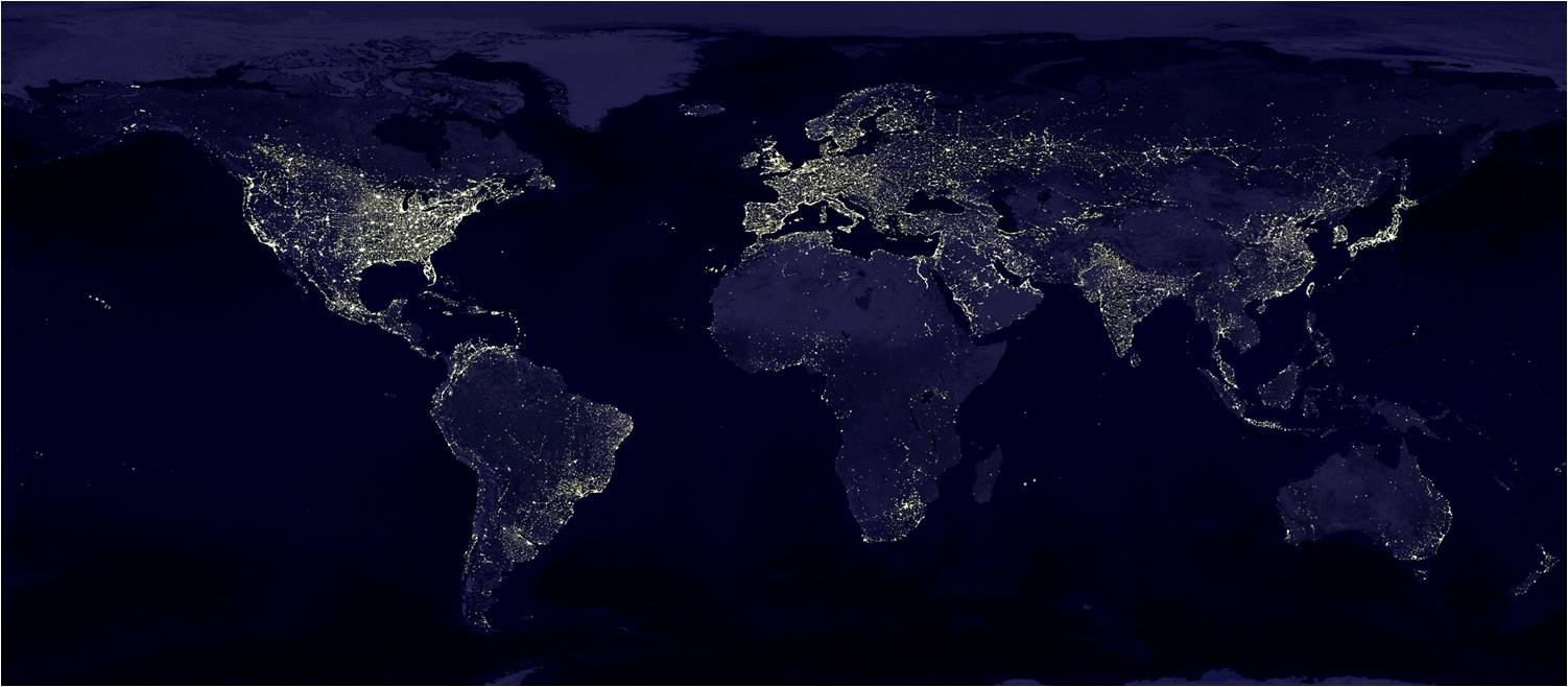 La Terre de nuit - Etat des lieux de l’accès à l’énergie dans le monde