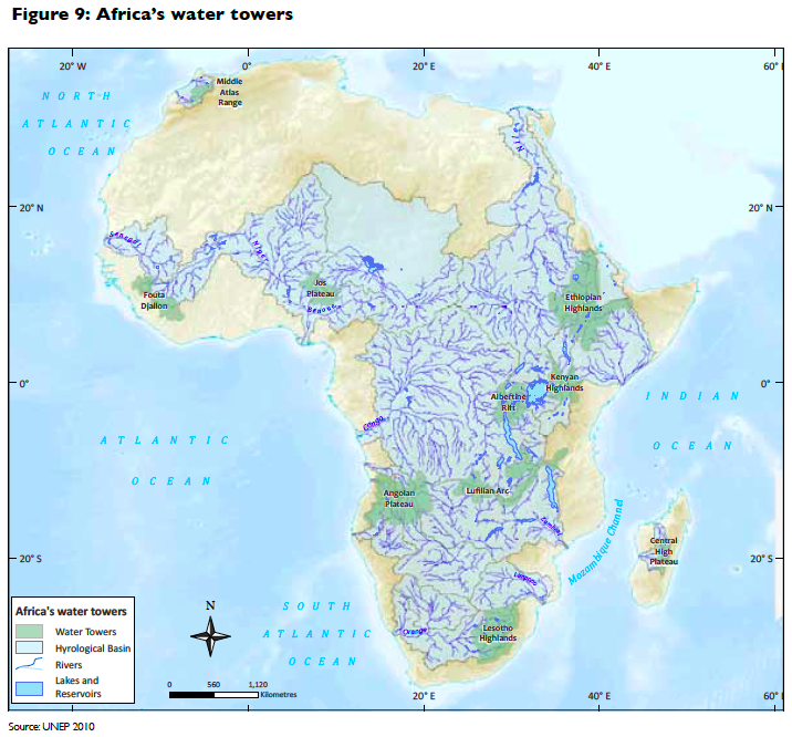 Réserves d'eau potable en Afrique -l’Avenir de l’Environnement en Afrique (AEO-3)