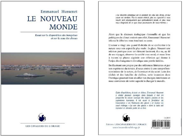 Couverture Le Nouveau Monde d’Emmanuel Hussenet - Editions Les Cavaliers de l’Orage
