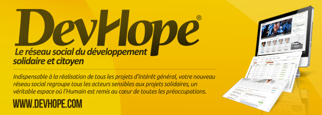 DevHope : le réseau social du développement solidaire et citoyen
