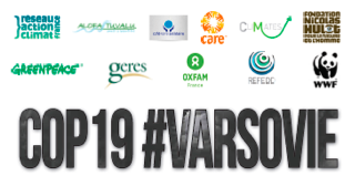 COP19 #VARSOVIE : La position des ONG françaises