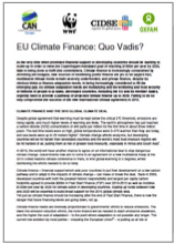 EU Climate Finance: Quo Vadis ?