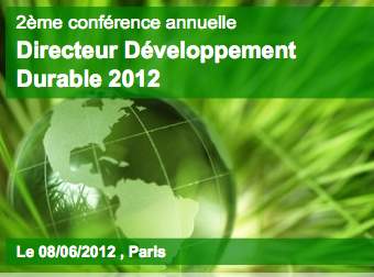 2ème Conférence Annuelle Dii le 8 juin 2012 : Directeur Développement Durable 2012