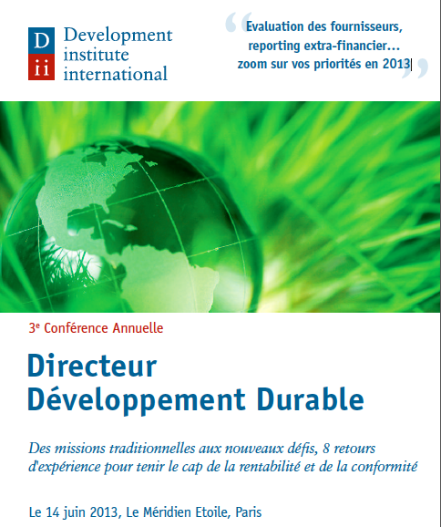 Directeur Développement Durable 2013