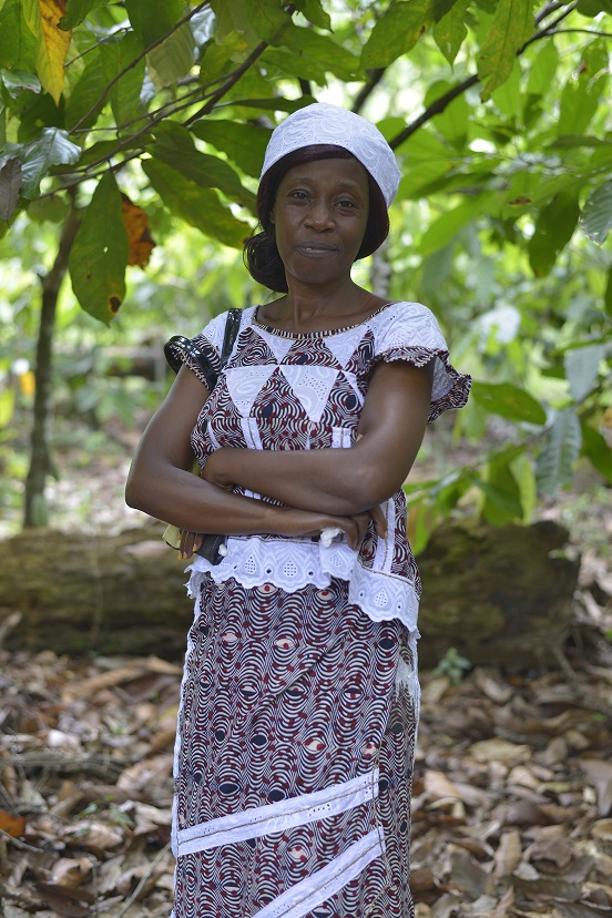 Femme cacaoyère en Côte d’Ivoire © UTZ Certified. Nabil Zorkot
