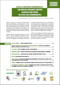 Note de décryptage du Réseau Action Climat-France et de ses associations membres