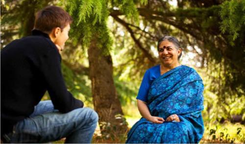 Marc de La Ménardière et le Dr Vandana Shiva