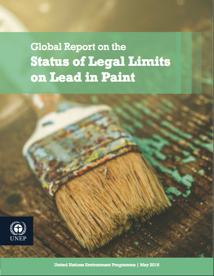 Rapport mondial sur le statut des limites juridiques sur la présence du plomb dans la peinture