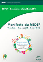 Manifeste que le MEDEF avait publié à l'occasion de la COP21