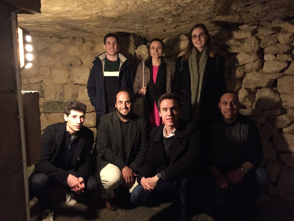 L'équipe de Geosophy en visite aux catacombes (mars 2019)