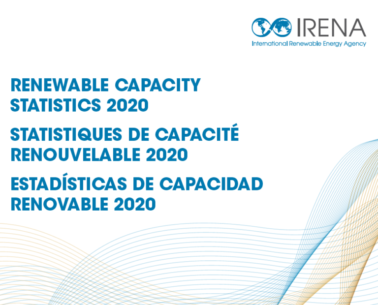 Rapport annuel Statistiques de capacité renouvelable 2020 de l&rsquo;IRENA
