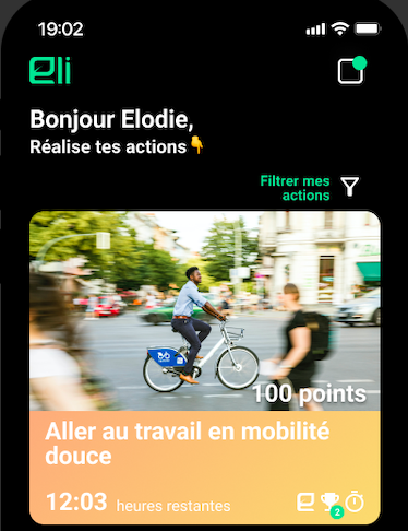 Eli est une application pour réduire son empreinte écologique grâce à l’Intelligence Artificielle imaginée par 3 étudiants de de l’EIGSI