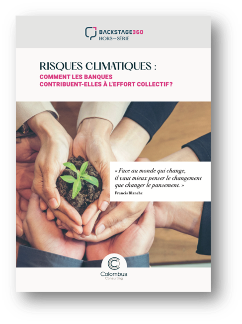 « Risques climatiques : comment les banques contribuent-elles à l’effort collectif ? » Un Hors-Série Backstage 360 publié par Colombus Consulting