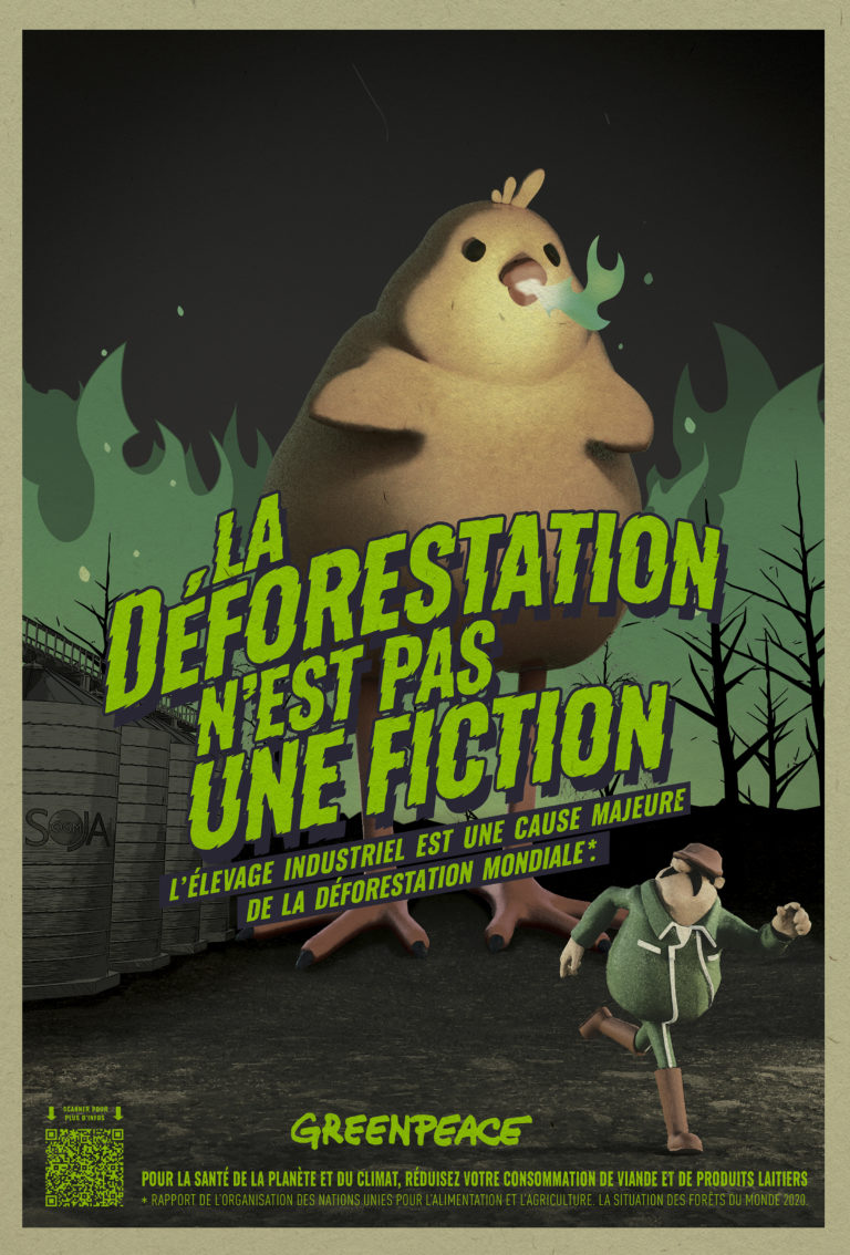 La déforestation n’est pas une fiction. Nouvelle campagne de sensibilisation de Greenpeace France