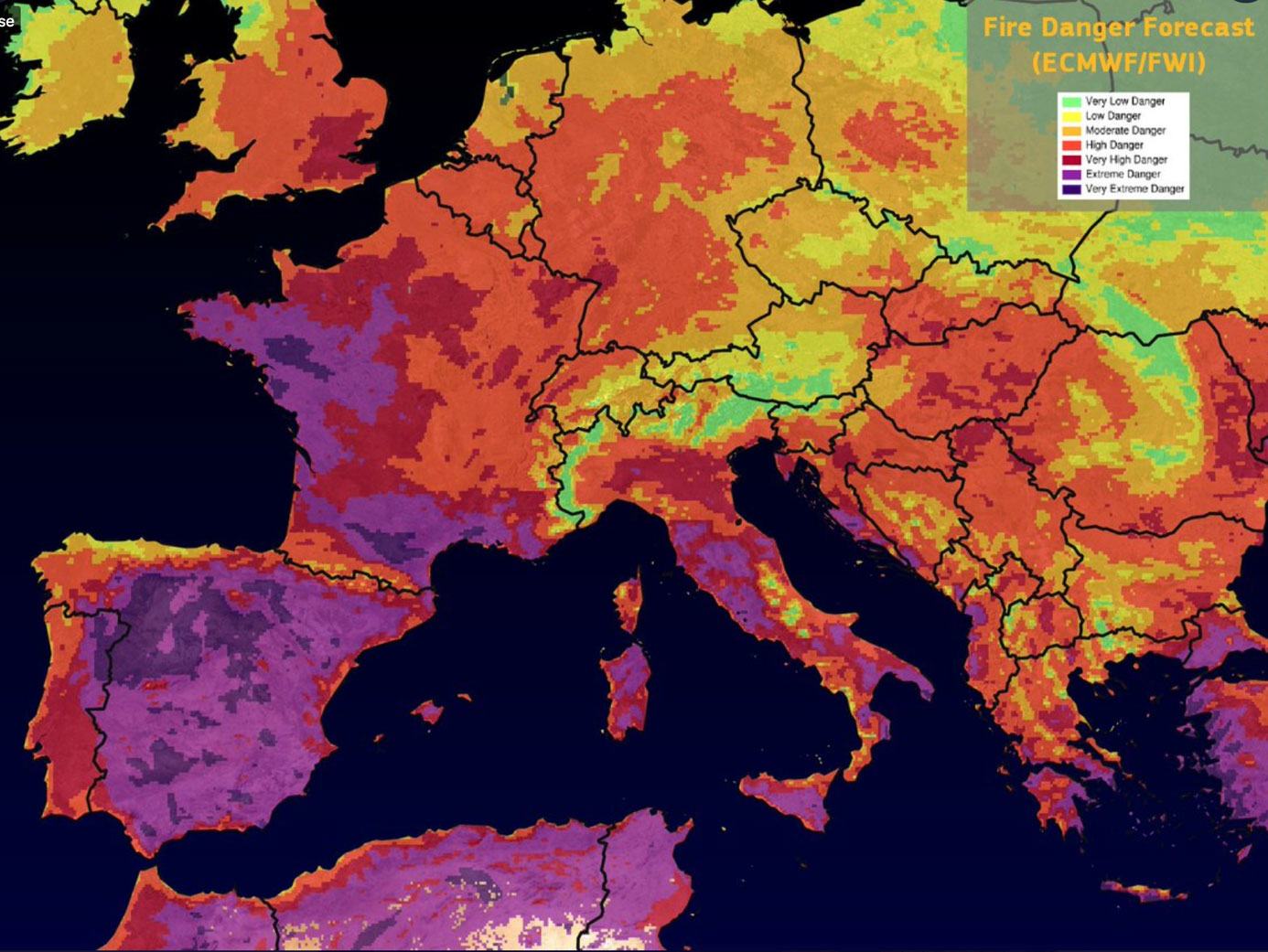 Prévision météorologiques des vagues de chaleur en Europe