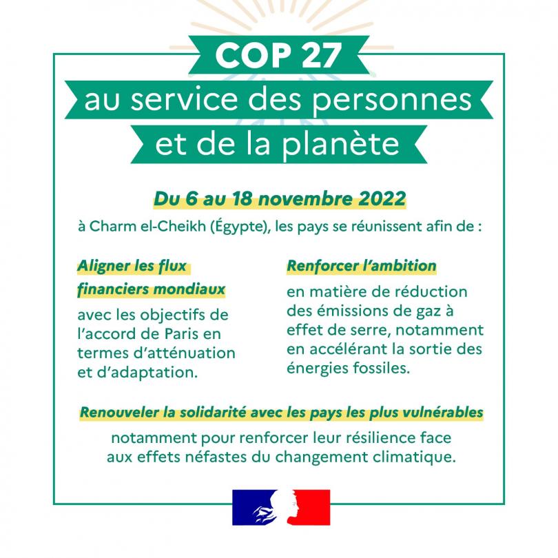 COP27 au service des personnes et de la planète