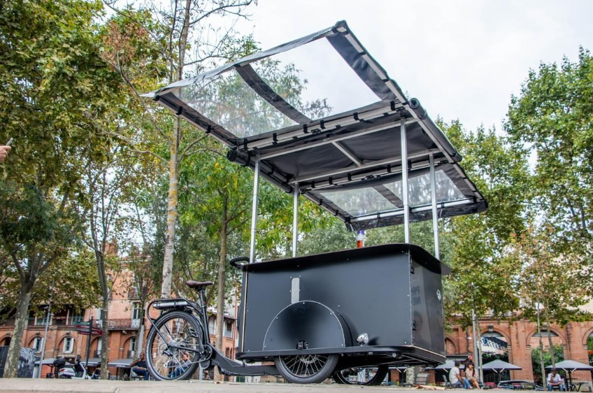 Vélo cargo commercialisé par Florian’s bikes adapté au métier d’artisan ou de commerçant