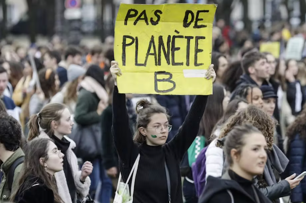 Marche pour le climat le vendredi 15 mars 2019 à Paris.