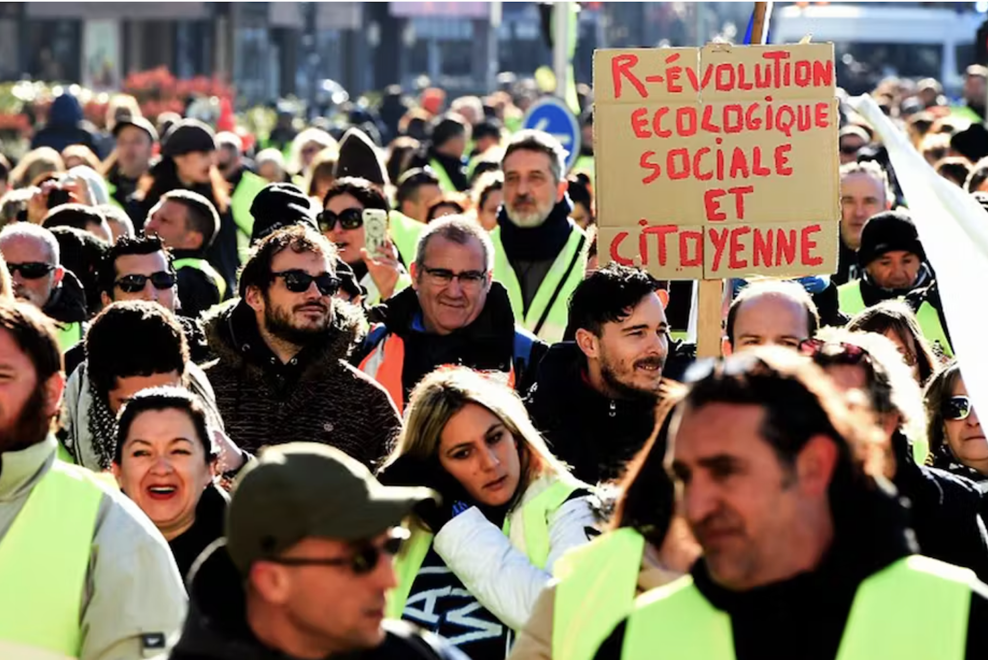 À Marseille, le 5 janvier 2019 lors d’une manifestation des « gilets jaunes ».