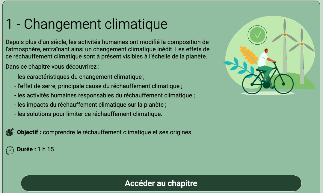 1 - Changement climatique