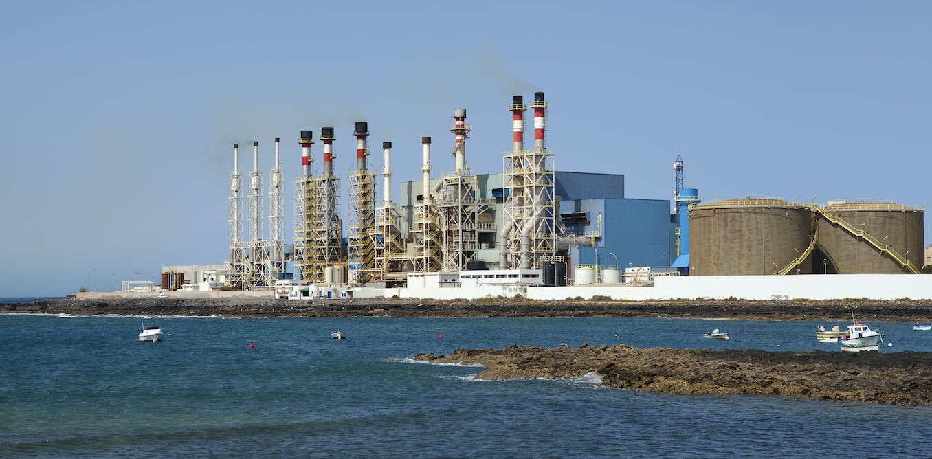 L’usine de dessalement de l’eau de mer à Arecife, en Espagne, sur l’île de Lanzarote.