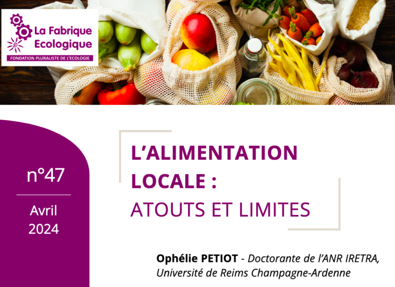 L&rsquo;alimentation locale : atouts et limites