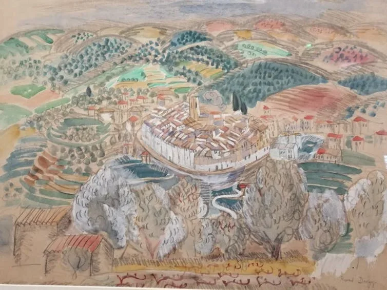Raoul Dufy, Vue des remparts de Saint-Paul-de-Vence, 1919 : une diversité d’écosystèmes