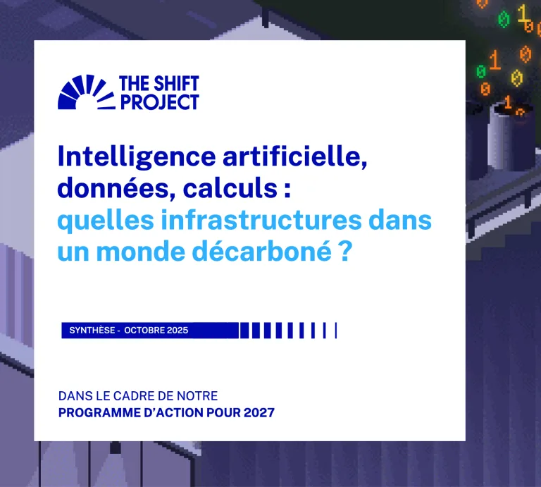 Intelligence artificielle, données, calculs : quelles infrastructures dans un monde décarboné ?