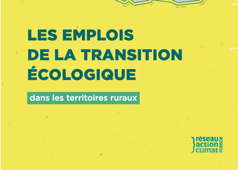 Un potentiel de 100 000 emplois dans les territoires ruraux avec la transition écologique