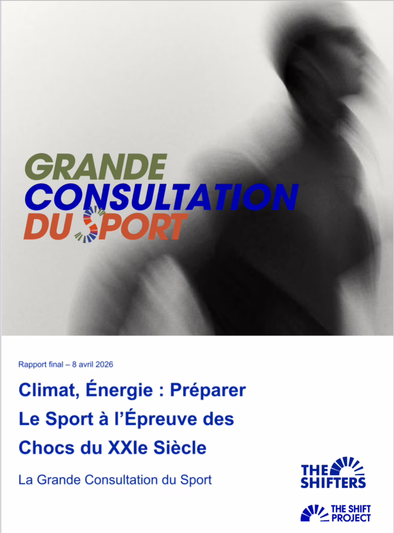 Grande Consultation du Sport : un secteur sensible, vulnérable et en capacité d’action face aux défis climatiques et énergétiques