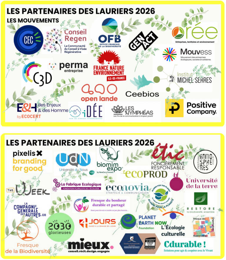 Partenaires des Lauriers de la Régénération : tous acteurs de la transition écologique
